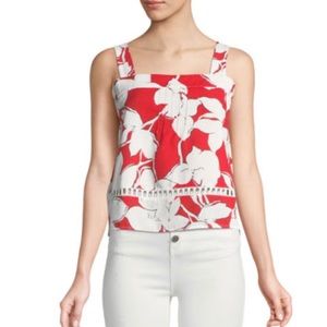 J.O.A Square-Neck Canvas Boxy Tank